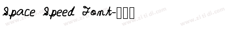Space Speed Font字体转换